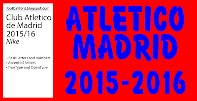 Пример шрифта Atletico Madrid 2015-2016 Regular